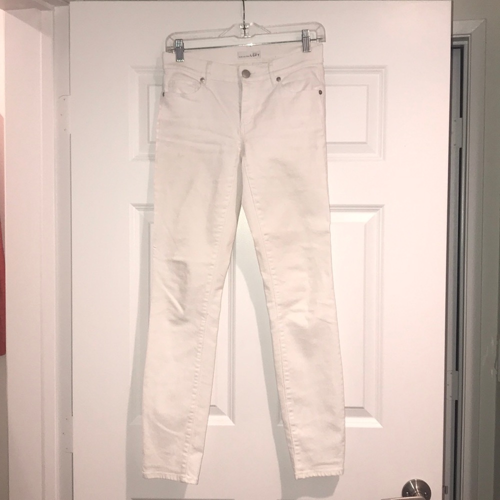 Loft White Jeans